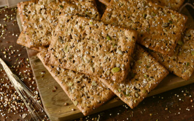 Gluten free and Vegan Seed Crackers