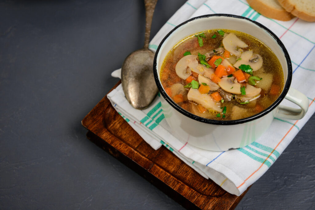 Thai Tofu and Mushroom Soup