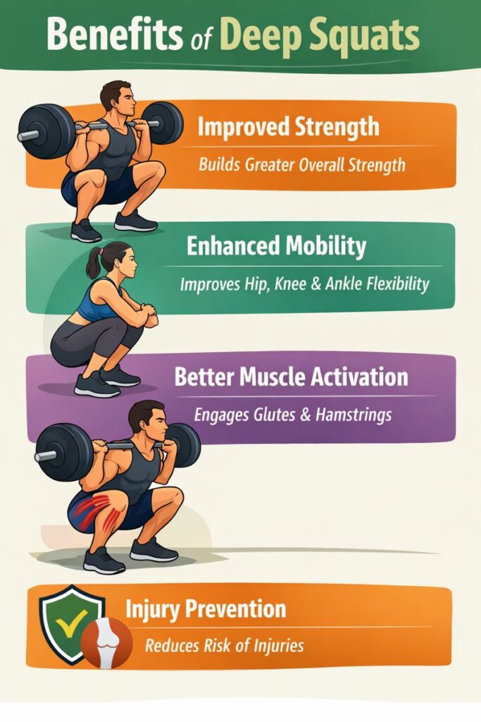 Benefits of Deep Squats