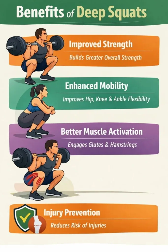 Benefits of Deep Squats