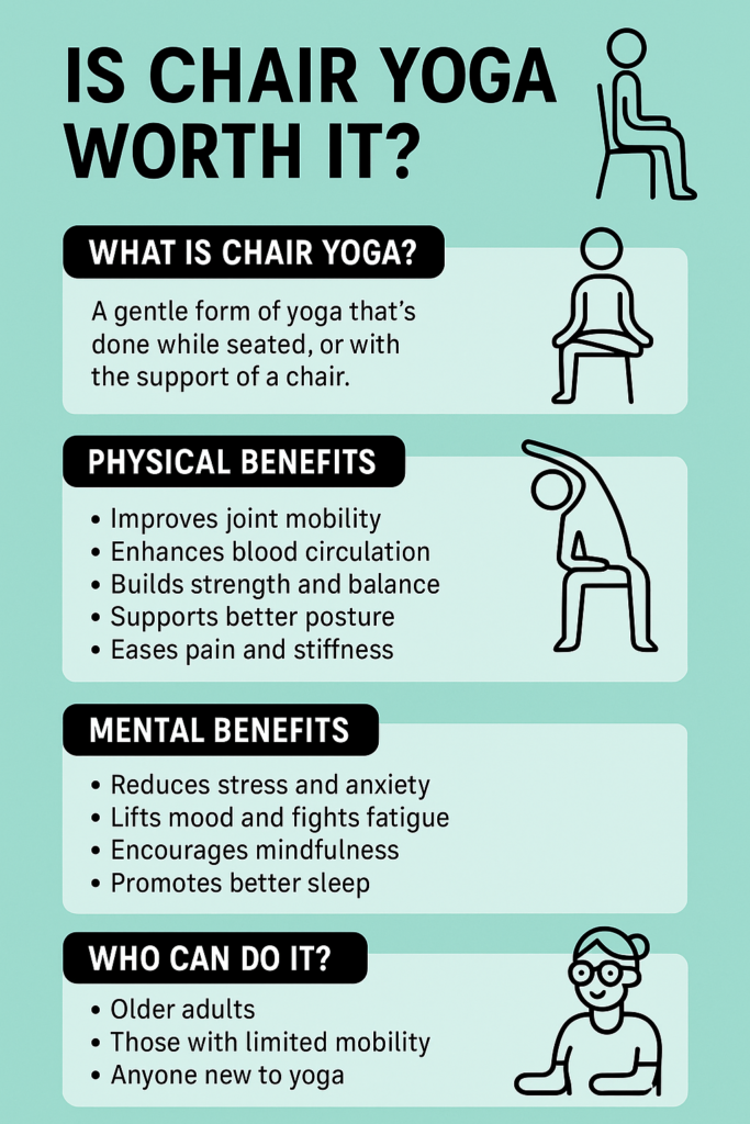 Why I Finally Gave Chair Yoga a Chance — And What Surprised Me 3 Chair Yoga Benefits