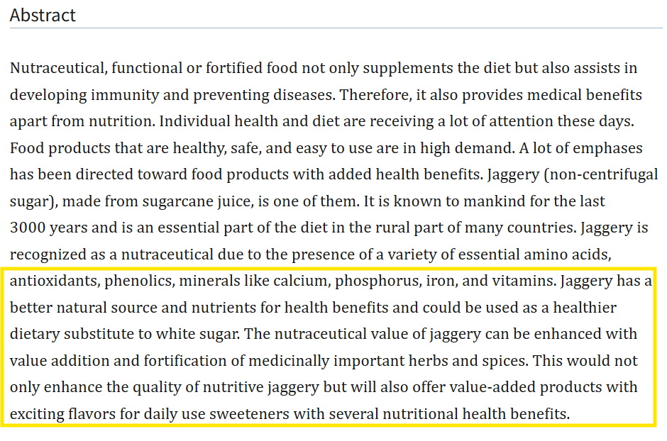 Why I Switched From White Sugar to Jaggery: What Experts Want You to Know 2 study