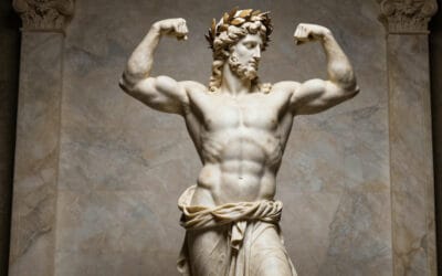 Greek God Pose in bodybuilding