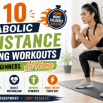 Treinos de treino de resistência metabólica para iniciantes em casa