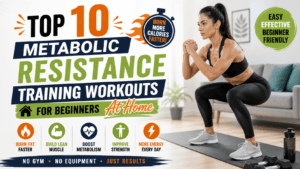 Treinos de treino de resistência metabólica para iniciantes em casa