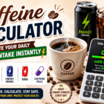 Calculadora de cafeína – calcule sua ingestão diária de cafeína instantaneamente