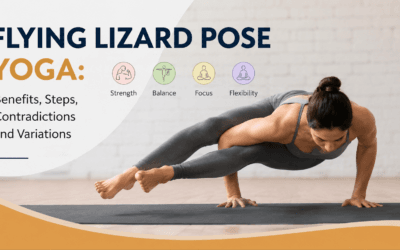 Kadal terbang pose yoga