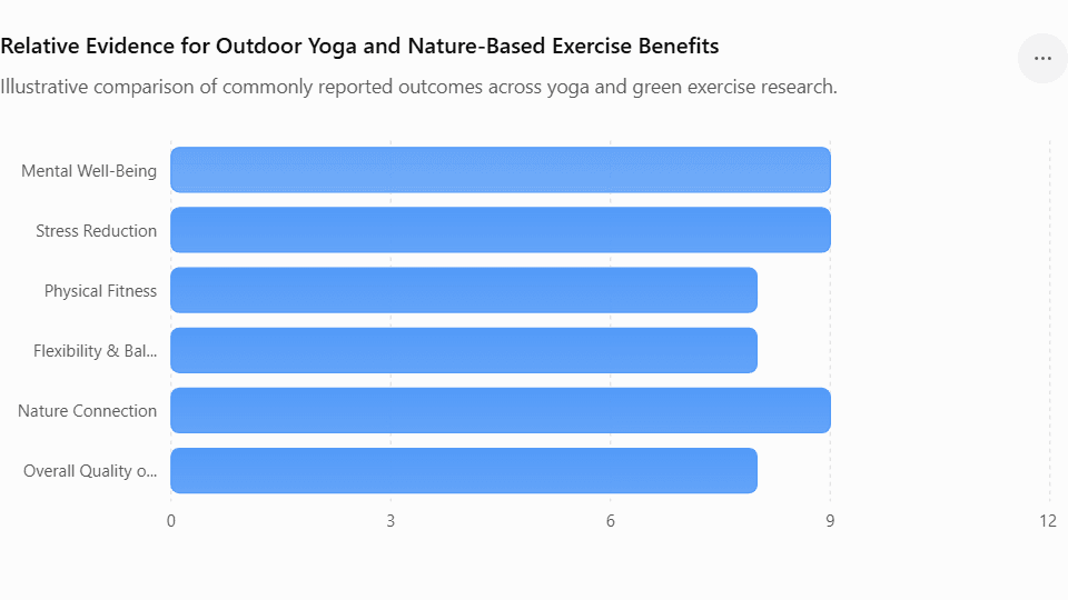 Relative Evidence for Outdoor Yoga and Nature-Based Exercise Benefits